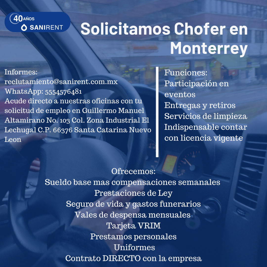 Chofer Monterrey